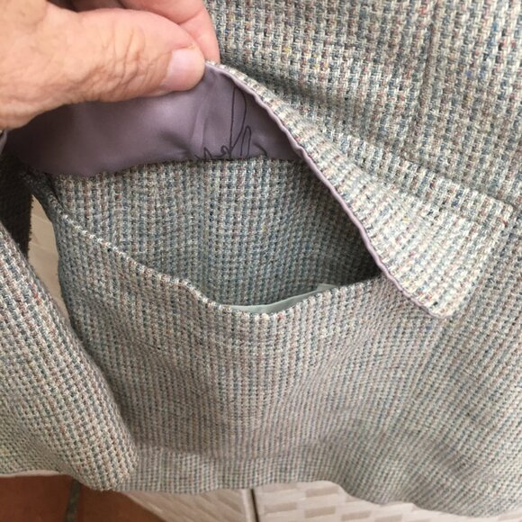 Joe Namath gray tweed sport coat 44R - Picture 6 of 16